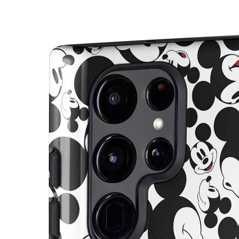 Disney Mickey Mouse Face Pattern Galaxy S25 Ultra Impact Case